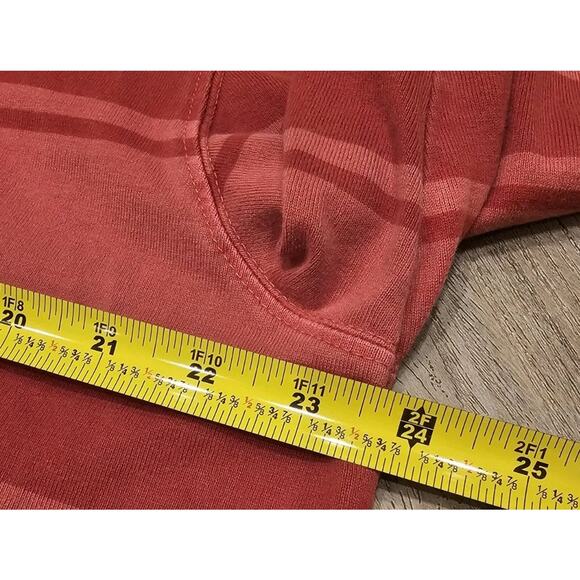 The North Face Shirt Mens XL Red Clay Striped Long Sleeve Wedge Wood Rugby Polo - Picture 8 of 10